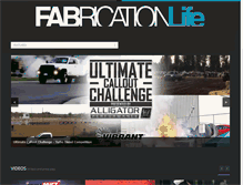 Tablet Screenshot of fabricationlife.com